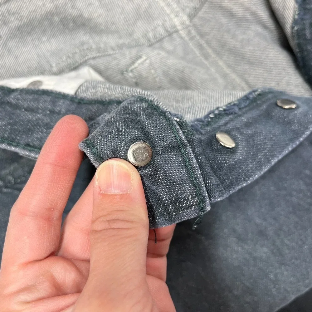 Vintage Levi's 501 Jeans Men's Blue Denim High Rise Straight Button Fly - 35X33‎